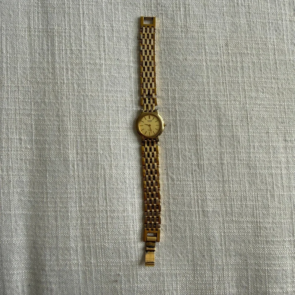 Citizen‎ Quartz Noblia Gold Tone Dress Watch 4420-E40026Y Champagne Dial Mens